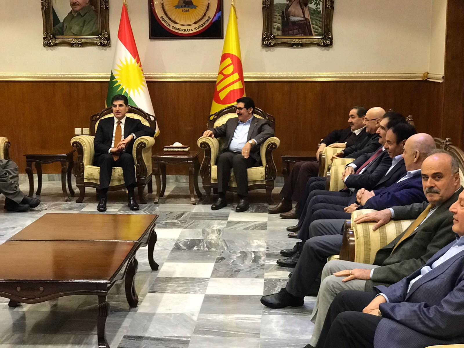 Bi wêne.. şanda serokatîya Herêmê seredana Mekteba Sîyasîya PDKyê kir